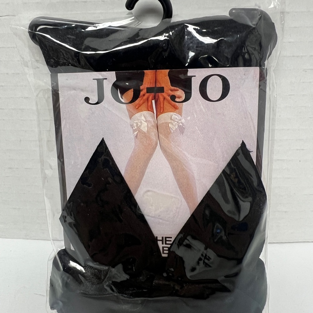JO-JO Black over the knee with bow stockings nylon